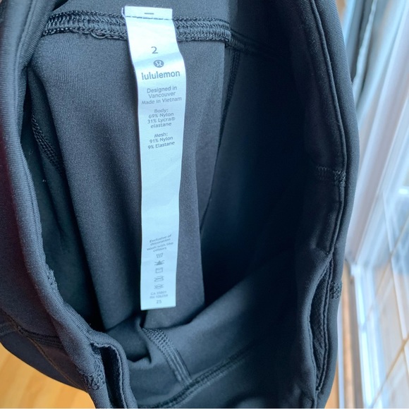 Lululemon pace rival crop 22" black full on luxtreme - Picture 11 of 13